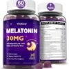 51isUIdkPL._AC_.jpg Veyttisy Gomitas de melatonina de 30 mg para adultos, gomitas de melatonina sin azúcar, máxima fuerza con magnesio, B6